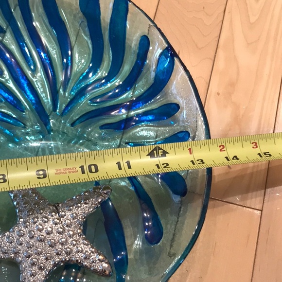 New! Nautilus shell glass serving plate - by Fancy Th@t Gift & Decor - Picture 6 of 7